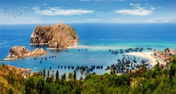 Du lịch Quy Nhơn, ghé thăm đảo Hòn Khô du khách sẽ có dịp được đắm mình trong những bãi biển xanh trong
