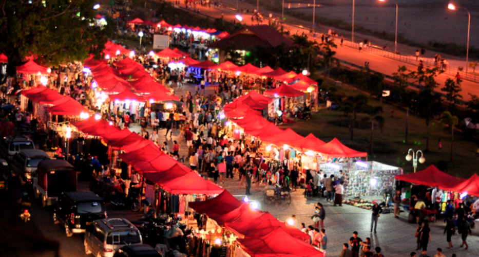 Chợ Đêm Viengchan là nơi bạn có thể trải nghiệm một không gian rất 
